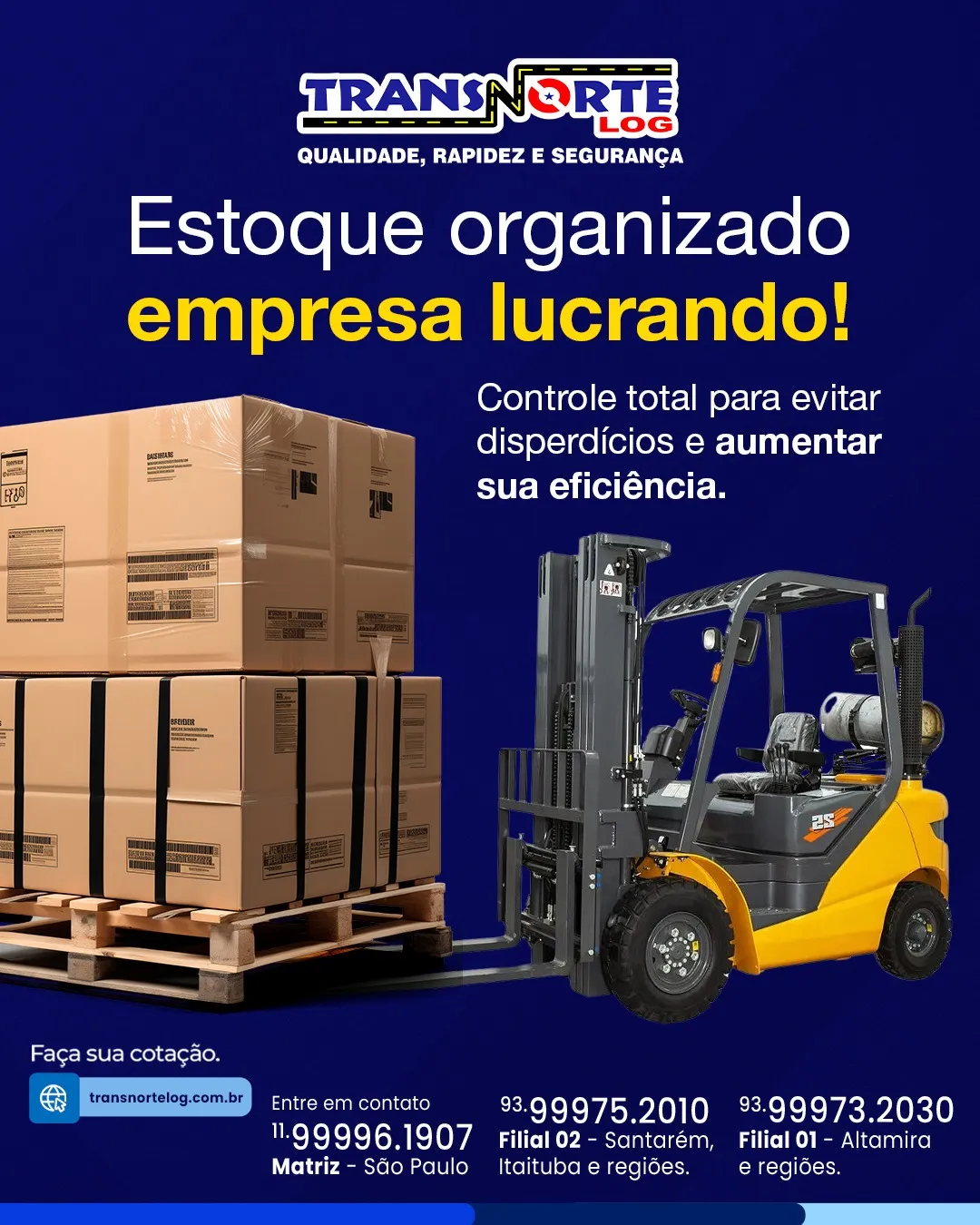 Carga fracionada de produtos