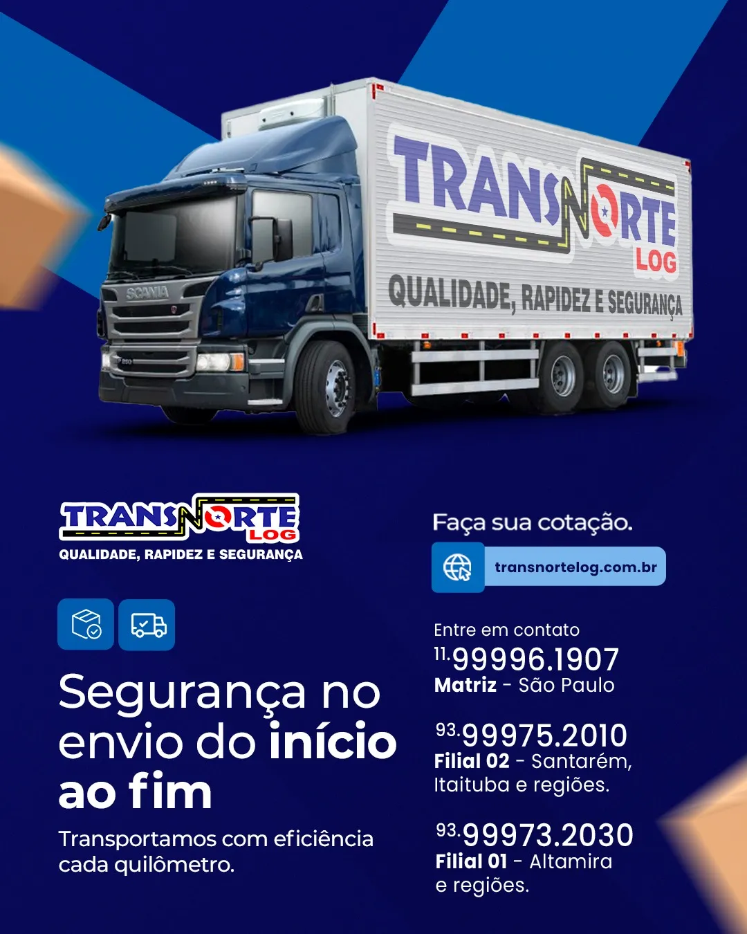 Coleta de mercadoria rodoviária