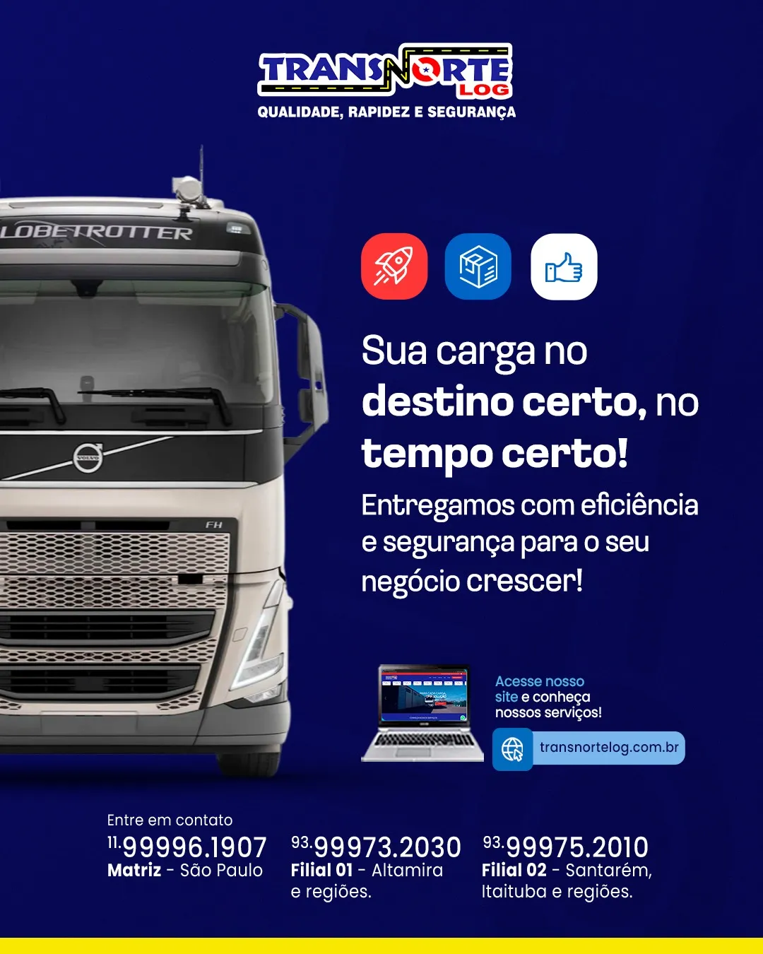 Coleta de mercadoria rodoviária no Pará